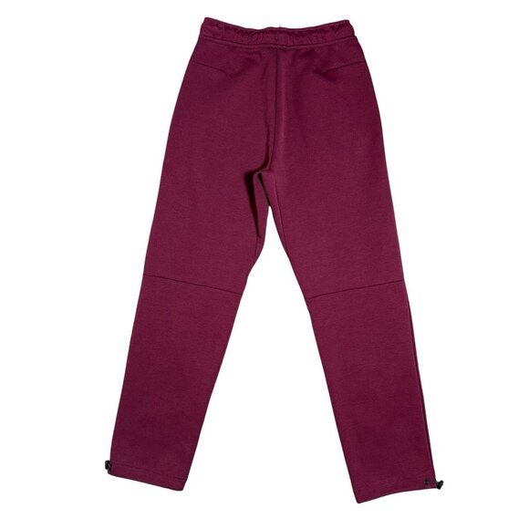 Nike Sportswear Tech Fleece Straight Jogger Pants Maroon Mens Size XS Zip Gym - Picture 3 of 8